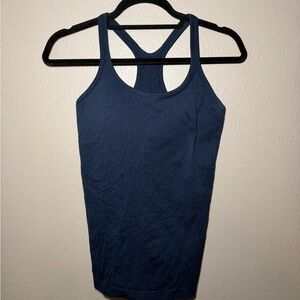 lululemon athletica Navy Racerback Ribbed Tank